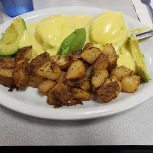 &quot;Veggie&quot; Benedict with Home Fries