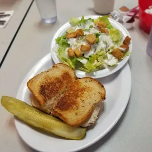 Tuna Melt with a Side Salad