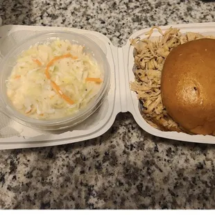 Pulled Turkey Sandwich w/ Cole Slaw Da Bomb!