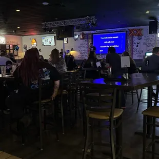 Bar view of stage