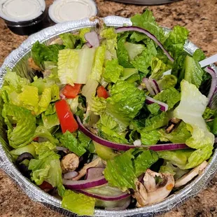 We ordered a Spencer&apos;s salad ($14), but ended up with a House salad ($9) instead.