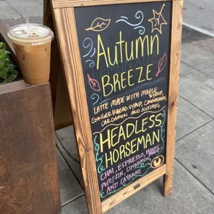 Autumn breeze latte