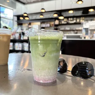 Strawberry Matcha Latte