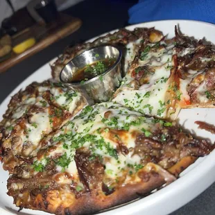 Oxtail pizza