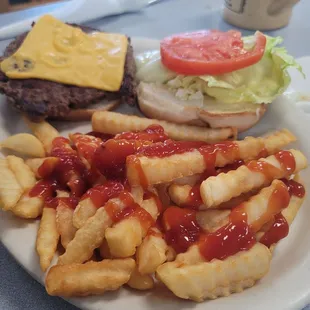 Fresh made cheeseburger...yummm