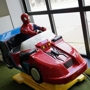 no coins needed to ride with Spiderman