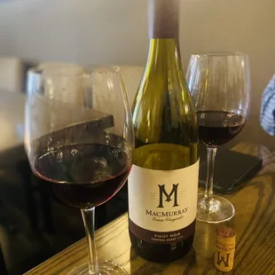 Red wine to match the meal.