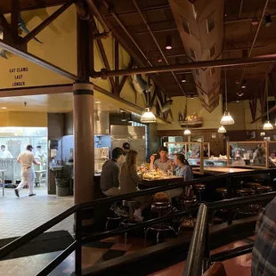 interior, oysters and mussels