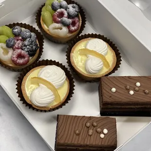 Artisan-crafted desserts in Milpitas. Fresh Fruit Tarts, Lemon Tarts and Chocolate Cakes.