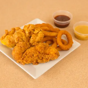 Freshly breaded and fried to perfection chicken tenders  Always fresh never frozen