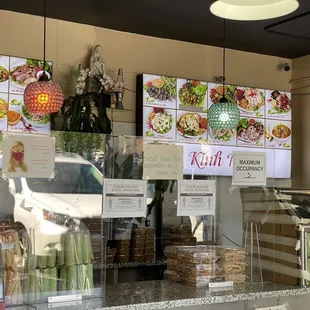 a view of the counter