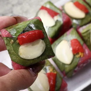 Nem Chua Bo (cured/fermented beef)