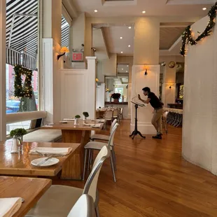 The beautiful dining room