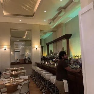 The bar.