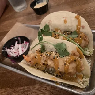 Shrimp tacos