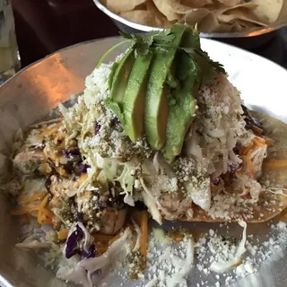 Chicken & Cheese Tostada