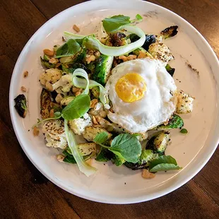Brussels and Cauliflower small plate