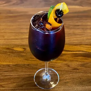 Black berry sangria on tap