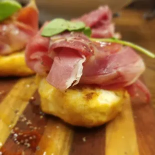 Mini Ham Biscuits w/ Honey