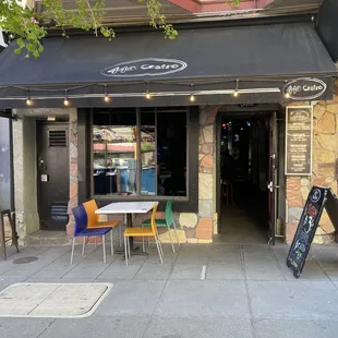 Front of the bar