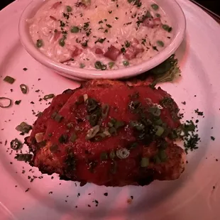 Stuffed chicken and chorizo