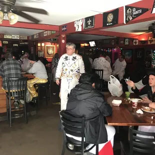The Elvis hangout before the Krewe of Tucks Parade!