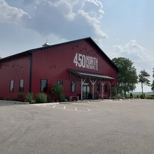 the front of the building