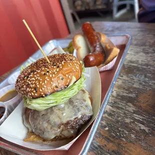 Double Best Damn Grass Fed Cheeseburger, Nomadica Orange - Can