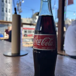 a bottle of coca cola