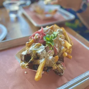 Brisket Fries were crisp and melted together. I wasn't too crazy about the aioli sauce tho.
