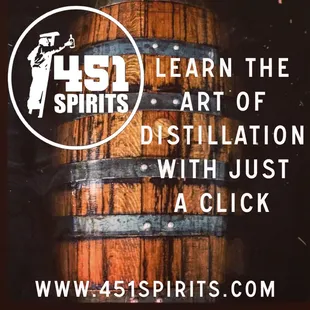 Tours can be scheduled at our website www.451spirits.com/tour-info/