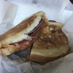 Italian melt sandwich - like a pizza sandwich. Very tasty