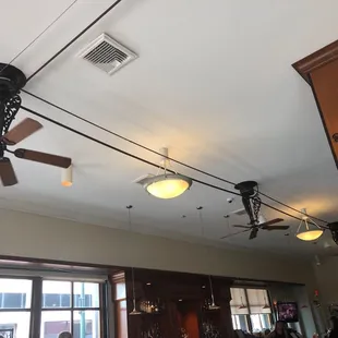 Motorized ceiling fans