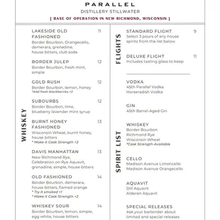 Summer 2024 Menu (A)