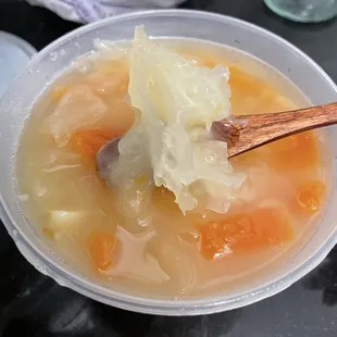 Papaya &amp; Fungee Sweet Congee