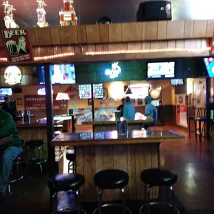 Bar area and pool tables