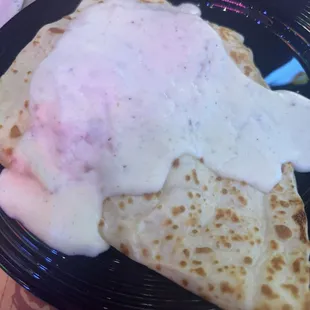 Ham &amp; cheese crepe