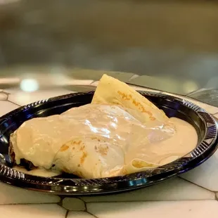 Steak and Mushroom Crepe