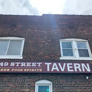 the front of the building