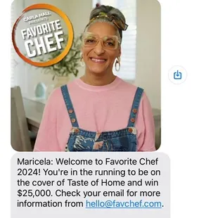 Favorite Chef Contestant for Old-Fashion Style Enchiladas.