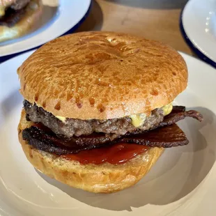 Beast and Cleaver Burger with Bacon