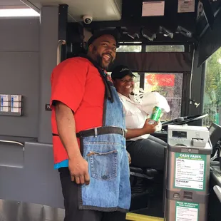 Don't have time curb side exact change and time AC