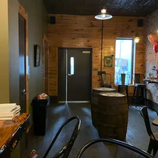 the inside of the tasting room