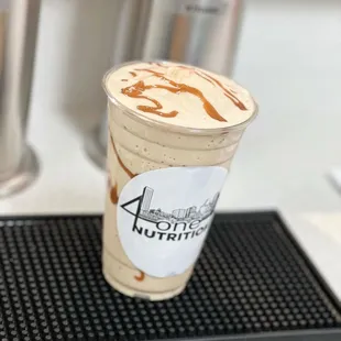 a cup of iced coffee