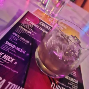 Smoked Mezcal cocktail