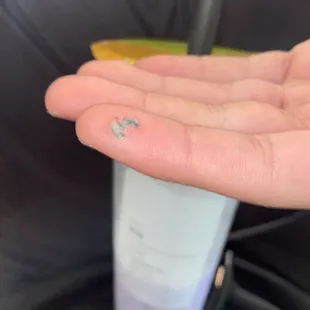 Yum, hopefully this was the only piece in my drink