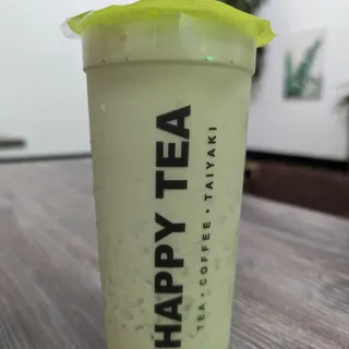 Blueberry Matcha Latte