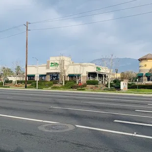 outside