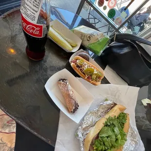 Frank Nitti Italian Sandwich Cannoli the Cowboy Dog