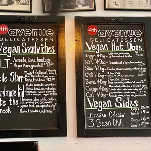 VEGAN MENU options!! WOW! March 2024